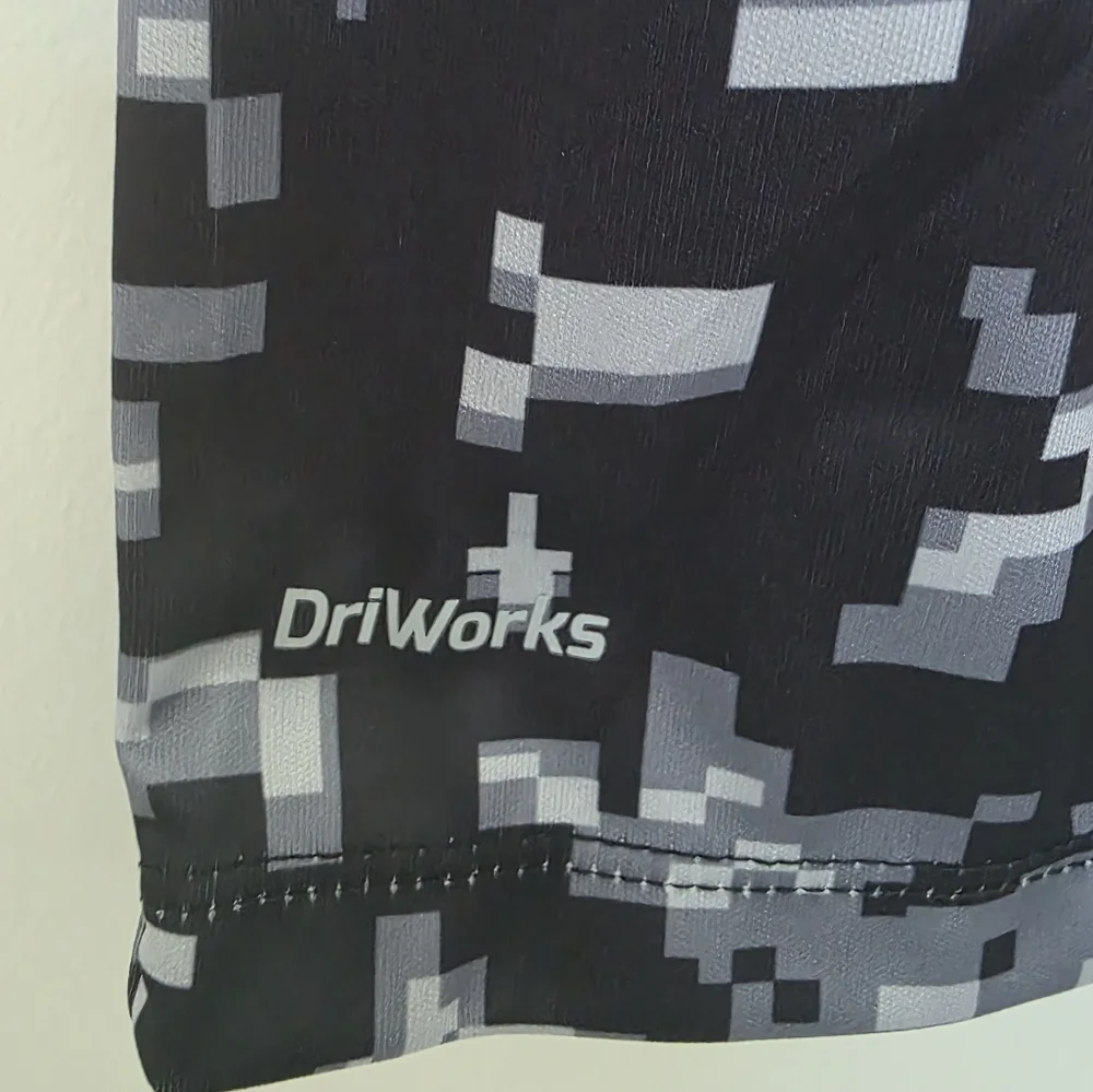 Athletic Works Boys Kids Core Active T-shirt Black Camo Size XL 14-16